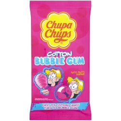 Chupa Chups kauwgom dat begint bij suikerspin en eindigt als kauwgom