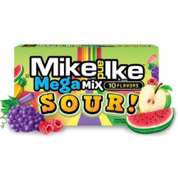Mike and Ike snoep uit Amerika , box met 10 smaken zuur snoep. lekker chewy en fruitig