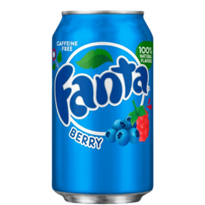Fanta Berry from America, blue fanta with a delicious taste of blueberry and raspberry