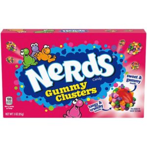 Nerds Gummy Clusters zijn zachte gummy's omhuld met Rainbow licht zure Nerds