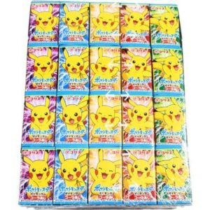Pokemon kauwgom uit Japan. Een leuke productie om in een snoep traktatie te doen