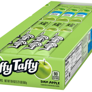 Laffy Taffy Sour Apple is een licht zure en chewy Dit Amerikaans snoep merk is heel populair en lekker
