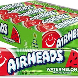 Airheads watermelon flavor. Populair Amerikaans snoep lekker zoet en chewy