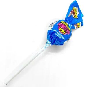Warheads Blue Raspberry lollipop from America