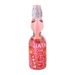 Ramune strawberry Drink uit Japan, het populaire Tiktok drankje met knikker