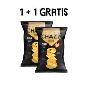 Chazz 18+ chips, pittige chips met cheddar smaak