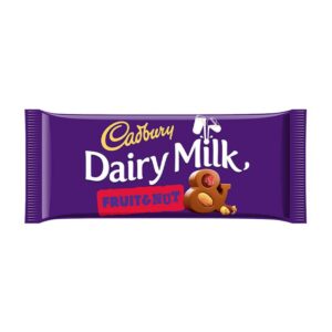 Cadbury chocolade uit Engeland boordevol met rozijnen en krokante noten