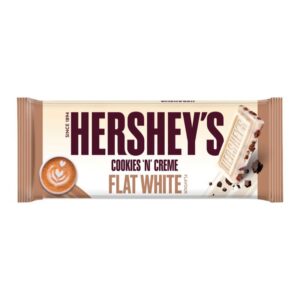 Hershey's chocolade uit Amerika met de smaak van een flat white koffie