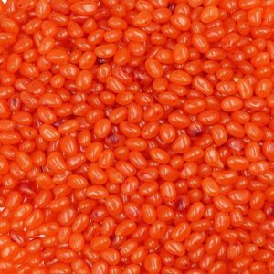 Lekkere fruitige oranje jelly beans in de smaak van perzik