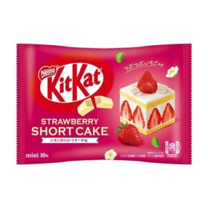 Lekkere Japanse Kitkat in een limited edition smaak van Strawberry Shortcake