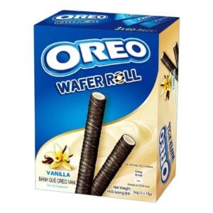 Oreo Wafer Rolls gevuld met lekkere vanille smaak