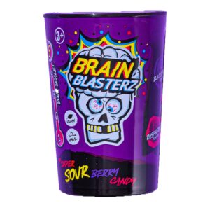 Brain Blasterz, mega zuur snoep leuk verpakt in een tub