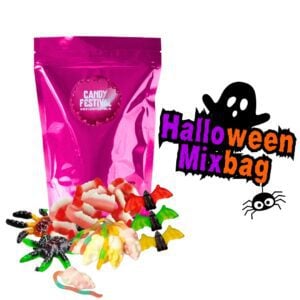 Sachet de bonbons d&#39;Halloween. Un délicieux sachet rempli des plus savoureuses friandises d&#39;Halloween.