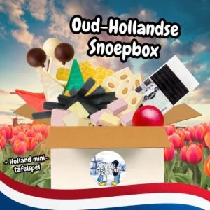 Oud Hollandse Candy Surprise Box (inclusief Mini Tafelspel)