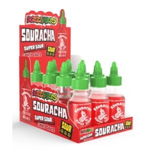 Souracha Super Sour Candy Sauce Display 12 stuks
