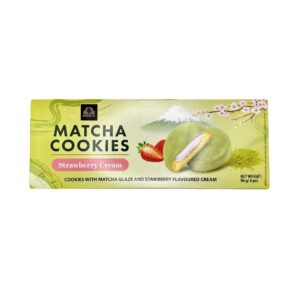 Matcha Cookies Strawberry Cream