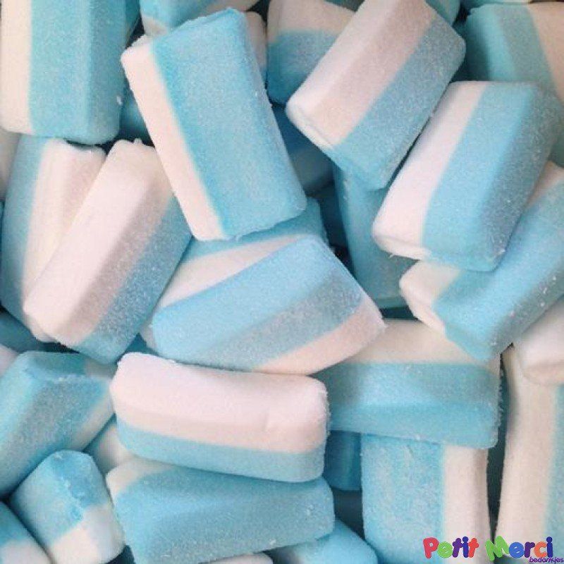 Blauwe witte spekken
