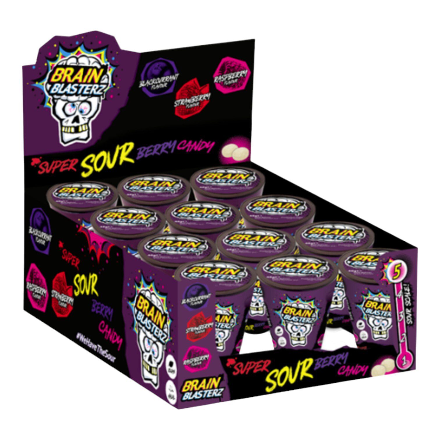 Brain Blasterz Sour Berry display 12 stuks