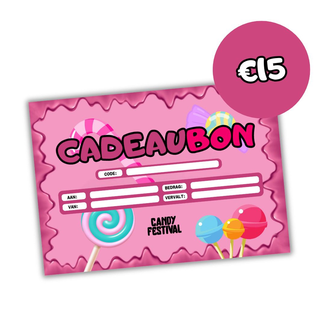 Candyfestival Cadeaubon - 15 euro