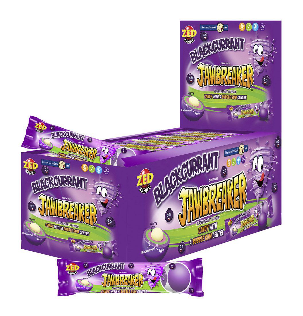 Jawbreakers blackcurrant 40 stuks