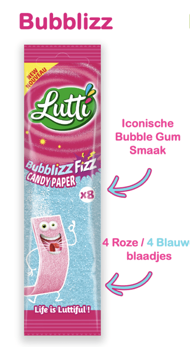 Bubbliz Snoeppapier