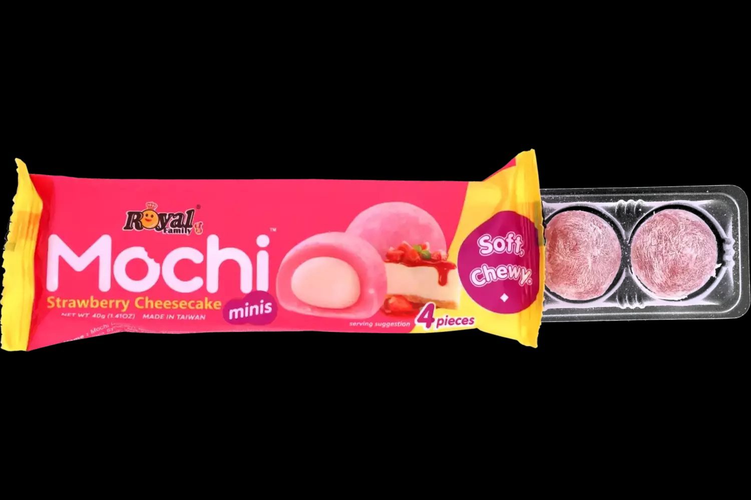 Mochi Mini Pack Strawberry Cheesecake Open