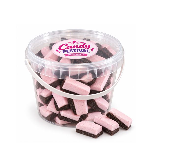 Bucket Halfom Choco Spek Aardbei 500 Gram
