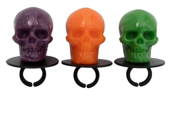 Sweet Skulls Lollipop Rings 8 stuks
